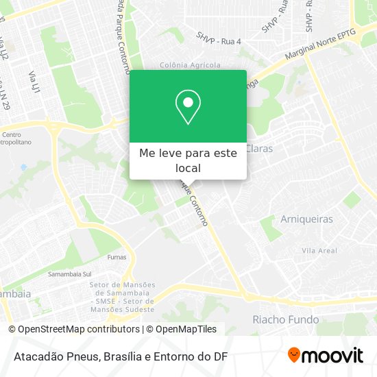 Atacadão Pneus mapa