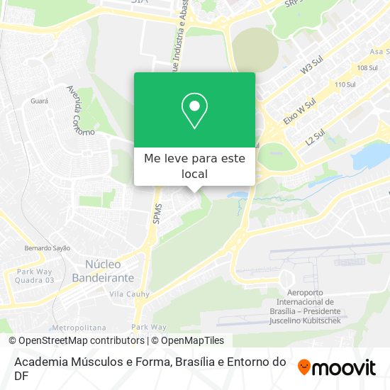 Academia Músculos e Forma mapa