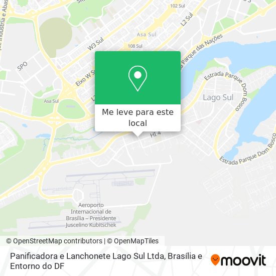 Panificadora e Lanchonete Lago Sul Ltda mapa