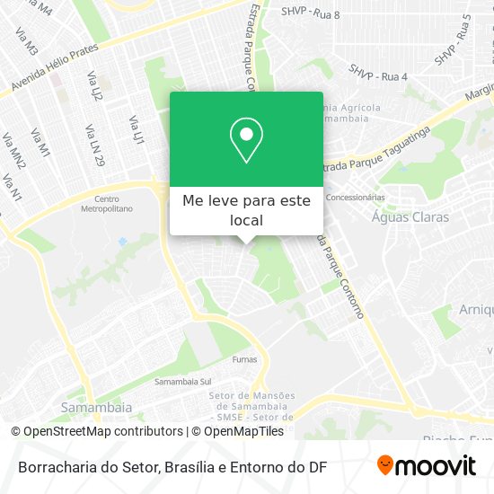 Borracharia do Setor mapa
