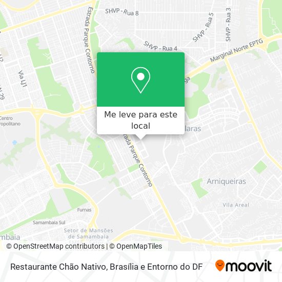 Restaurante Chão Nativo mapa