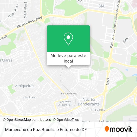 Marcenaria da Paz mapa