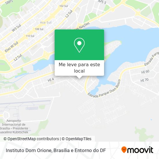 Instituto Dom Orione mapa