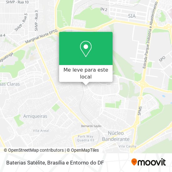 Baterias Satélite mapa