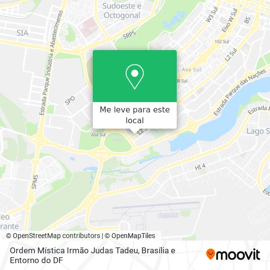 Ordem Mística Irmão Judas Tadeu mapa