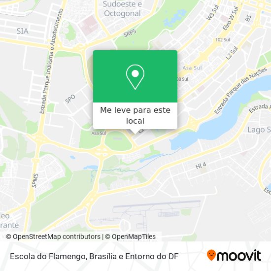Escola do Flamengo mapa