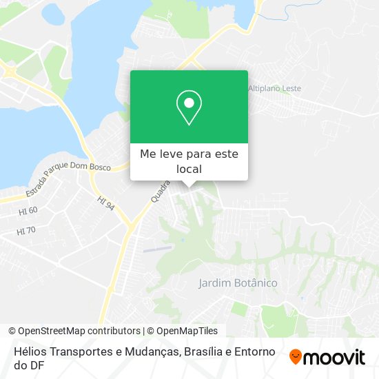 Hélios Transportes e Mudanças mapa