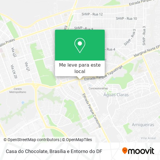 Casa do Chocolate mapa