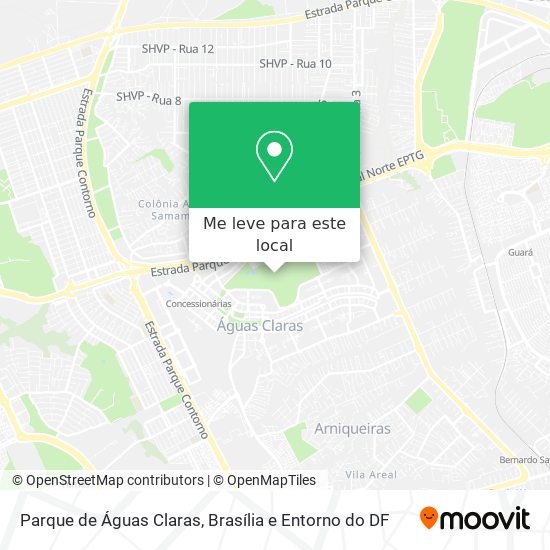 Parque de Águas Claras mapa