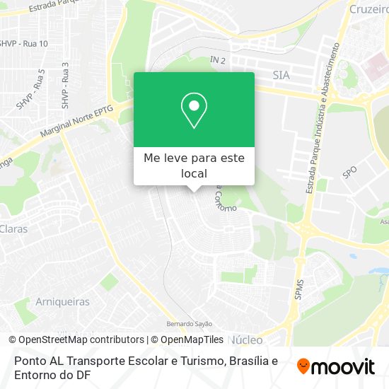 Ponto AL Transporte Escolar e Turismo mapa