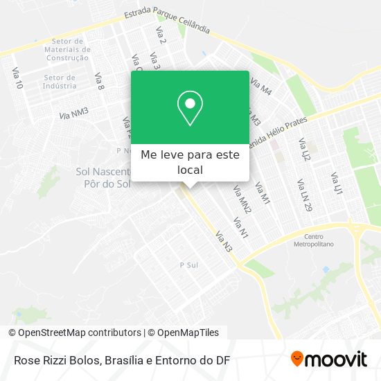 Rose Rizzi Bolos mapa