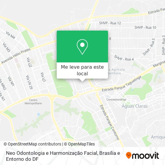 Neo Odontologia e Harmonização Facial mapa