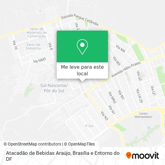 Atacadão de Bebidas Araújo mapa