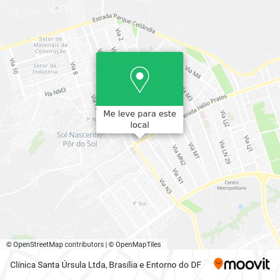 Clínica Santa Úrsula Ltda mapa