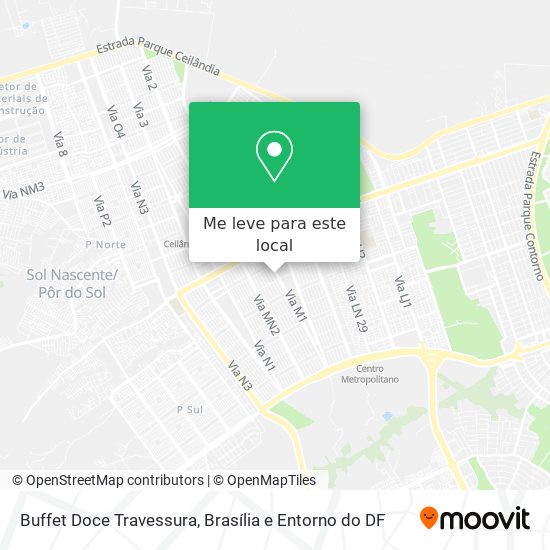 Buffet Doce Travessura mapa