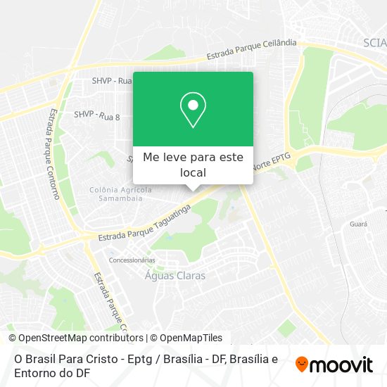 O Brasil Para Cristo - Eptg / Brasília - DF mapa