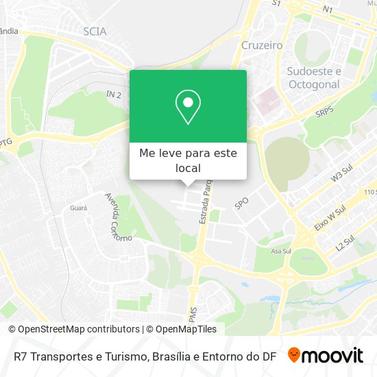 R7 Transportes e Turismo mapa