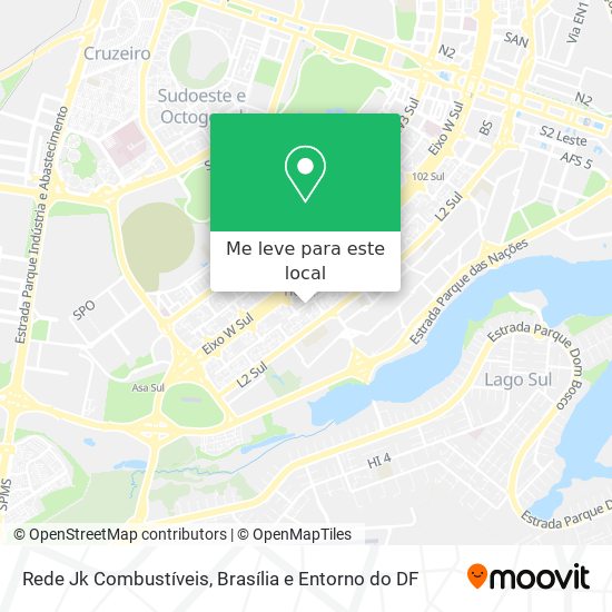 Rede Jk Combustíveis mapa