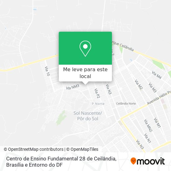 Centro de Ensino Fundamental 28 de Ceilândia mapa