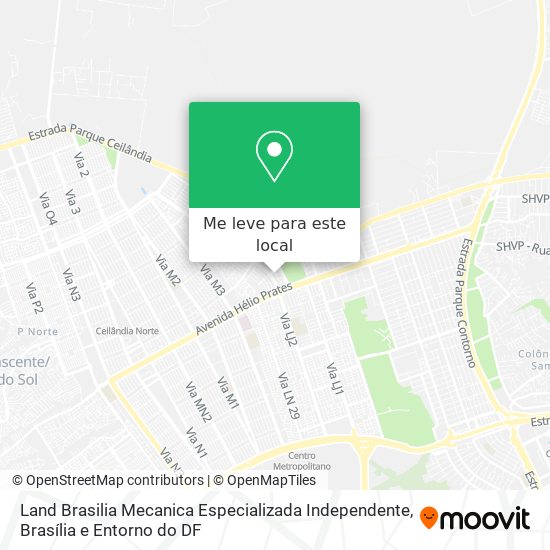Land Brasilia Mecanica Especializada Independente mapa