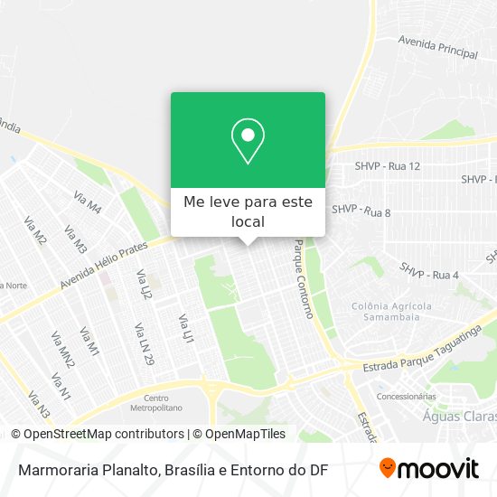 Marmoraria Planalto mapa