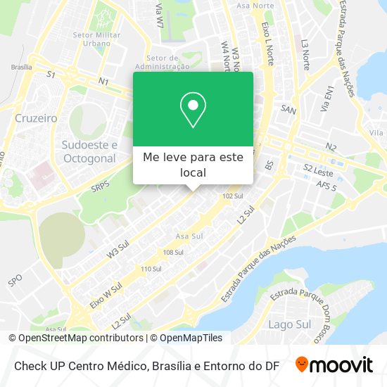 Check UP Centro Médico mapa