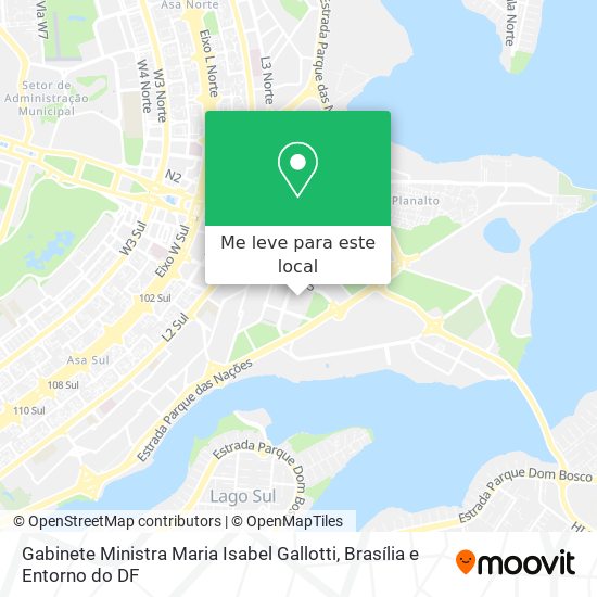 Gabinete Ministra Maria Isabel Gallotti mapa