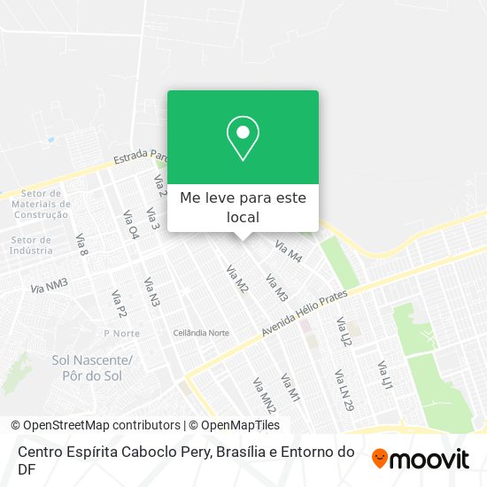 Centro Espírita Caboclo Pery mapa