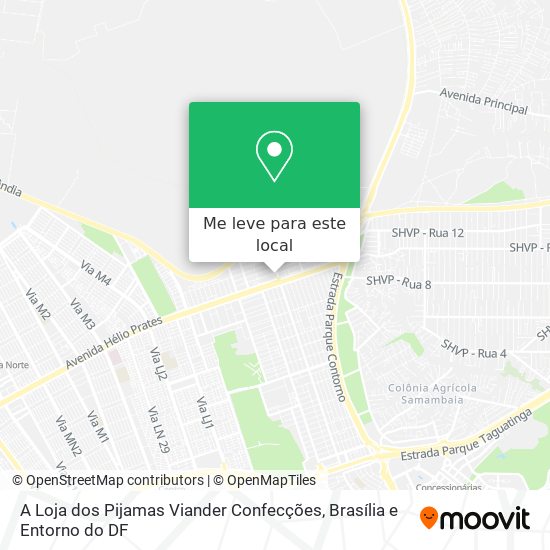 A Loja dos Pijamas Viander Confecções mapa