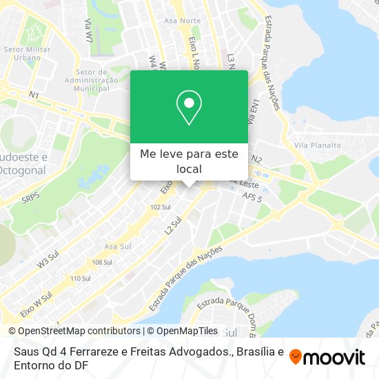 Saus Qd 4 Ferrareze e Freitas Advogados. mapa