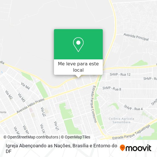 Igreja Abençoando as Nações mapa