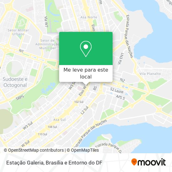 Estação Galeria mapa