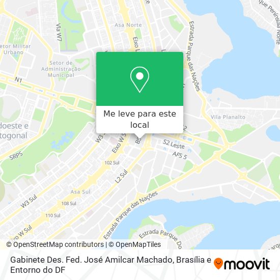 Gabinete Des. Fed. José Amilcar Machado mapa