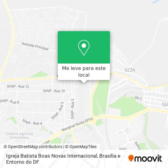 Igreja Batista Boas Novas Internacional mapa