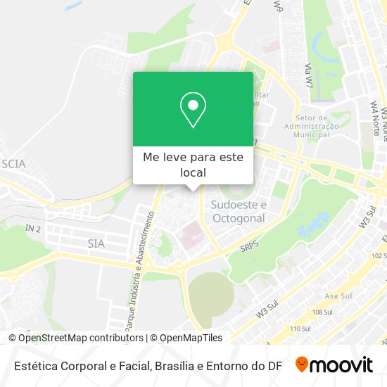 Estética Corporal e Facial mapa