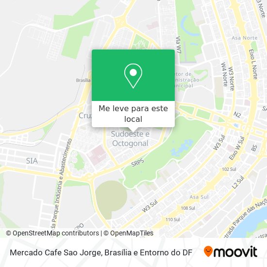 Mercado Cafe Sao Jorge mapa