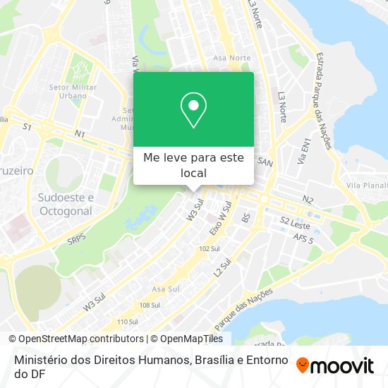 Ministério dos Direitos Humanos mapa