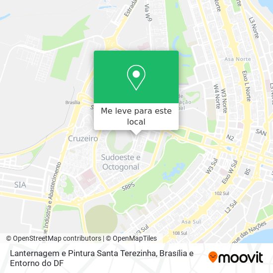Lanternagem e Pintura Santa Terezinha mapa
