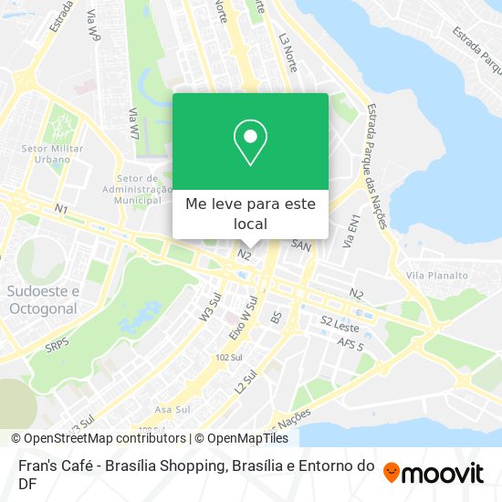 Fran's Café - Brasília Shopping mapa
