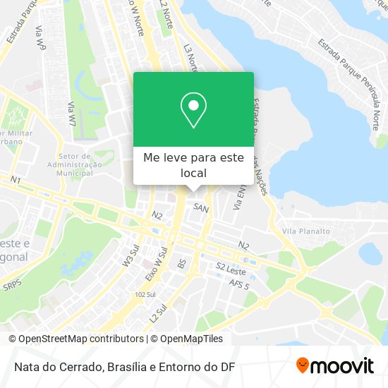Nata do Cerrado mapa