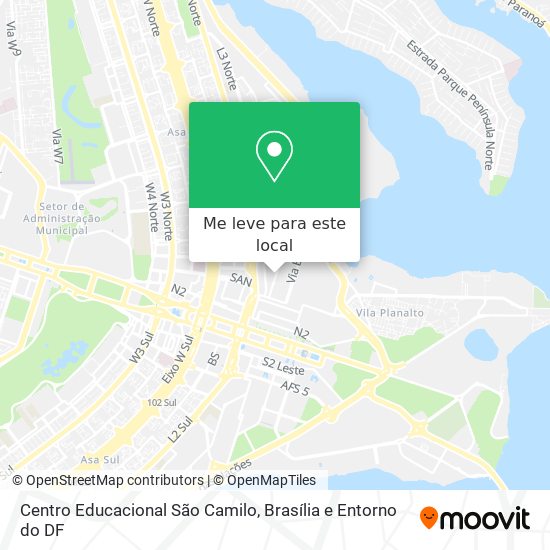 Centro Educacional São Camilo mapa