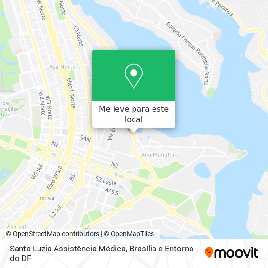 Santa Luzia Assistência Médica mapa