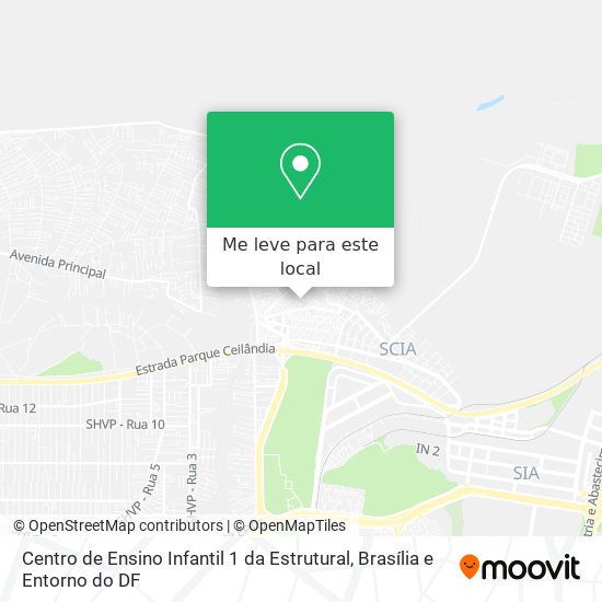 Centro de Ensino Infantil 1 da Estrutural mapa