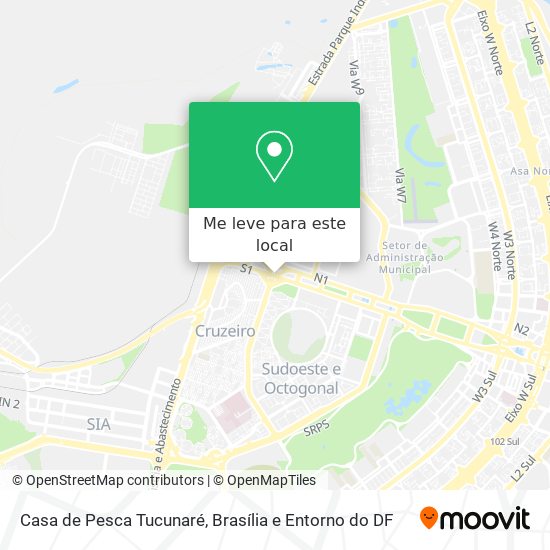 Casa de Pesca Tucunaré mapa