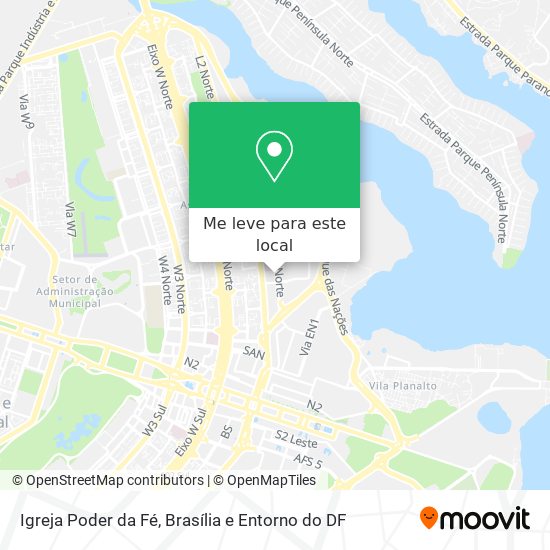 Igreja Poder da Fé mapa