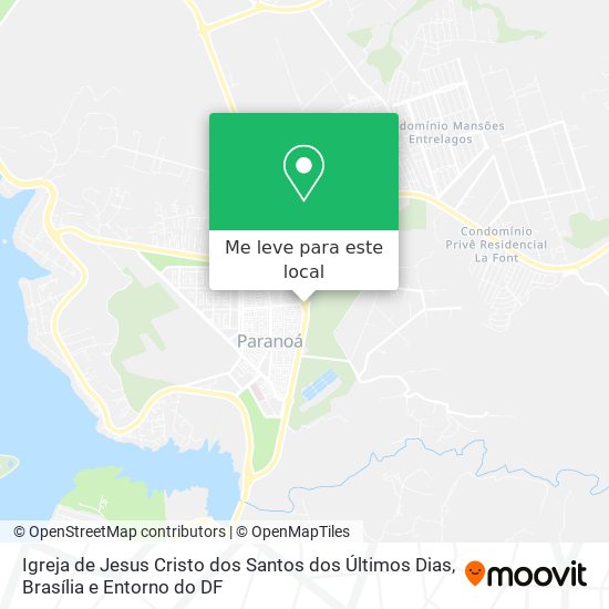 Igreja de Jesus Cristo dos Santos dos Últimos Dias mapa