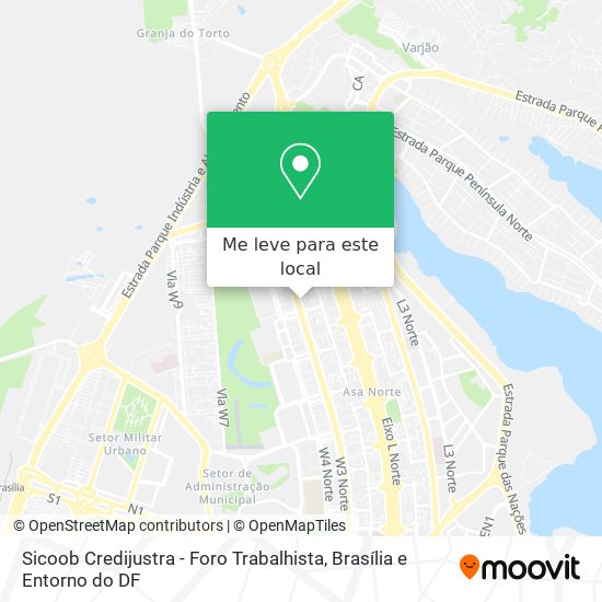 Sicoob Credijustra - Foro Trabalhista mapa