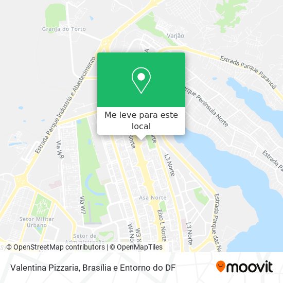 Valentina Pizzaria mapa