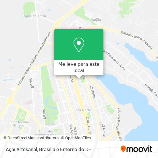 Açaí Artesanal mapa