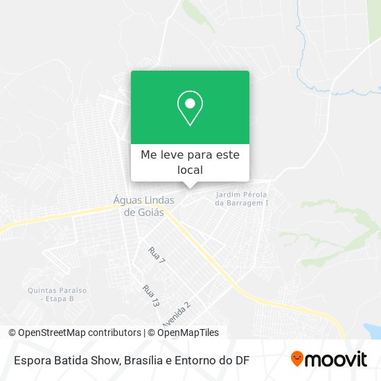 Espora Batida Show mapa